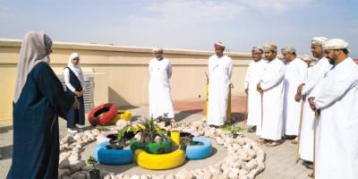 School students use waste to make outdoor garden